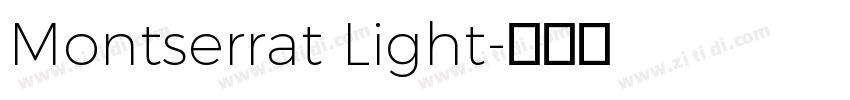 Montserrat Light字体转换